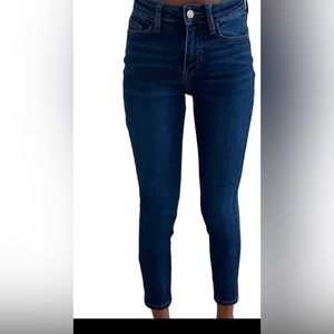 Klique B ankle dark wash skinny jeans.